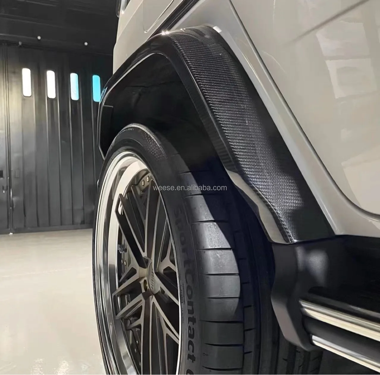 WEESE-accesorios exteriores para coche, guardabarros de carbono seco, arcos de rueda de repuesto, cejas para Clase G W464 G63 ODM/OEM - imagen 5