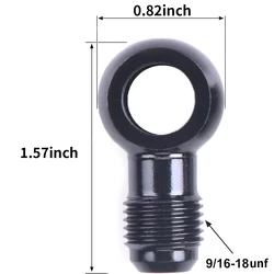 Adaptador banjo de combustible 12 mm a 6AN macho de aluminio