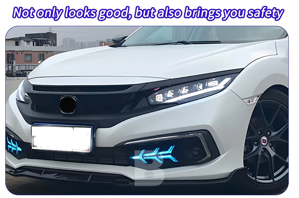 Faros LED para Honda Civic X 2016-2021 en conjunto
