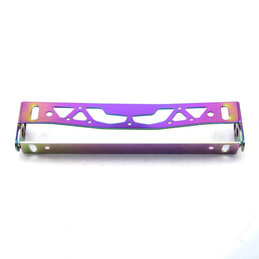 Soporte de matrícula JDM negro ajustable para tuning - imagen 5