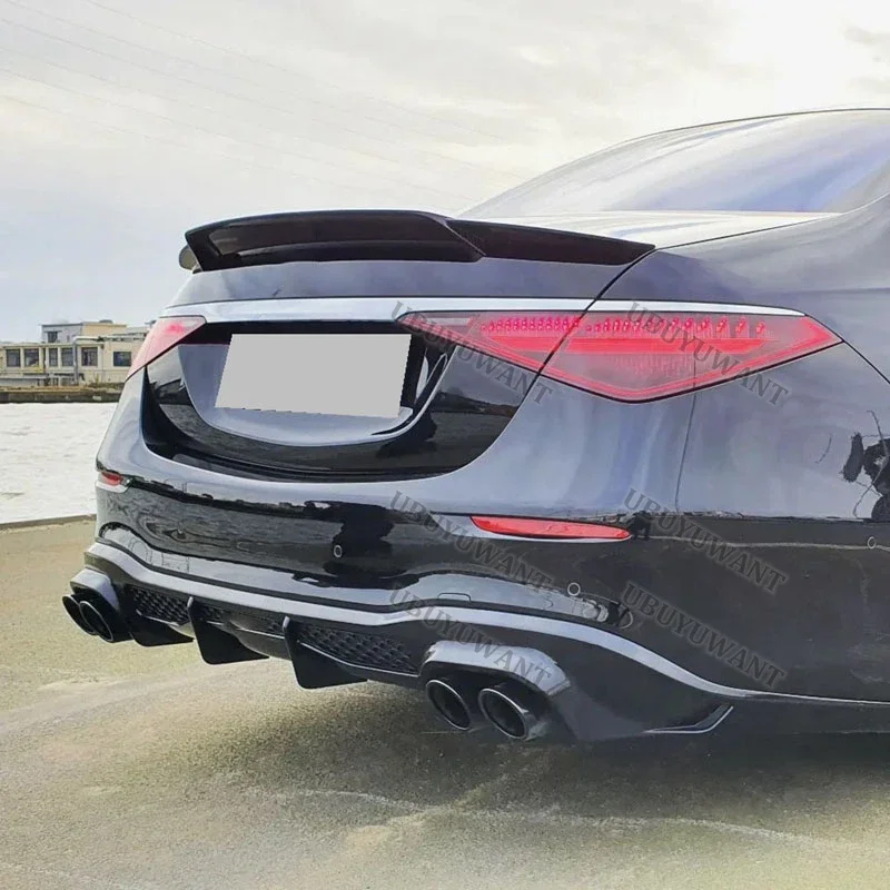 Alerón trasero estilo BBS para Mercedes Clase S W223 visto desde atrás