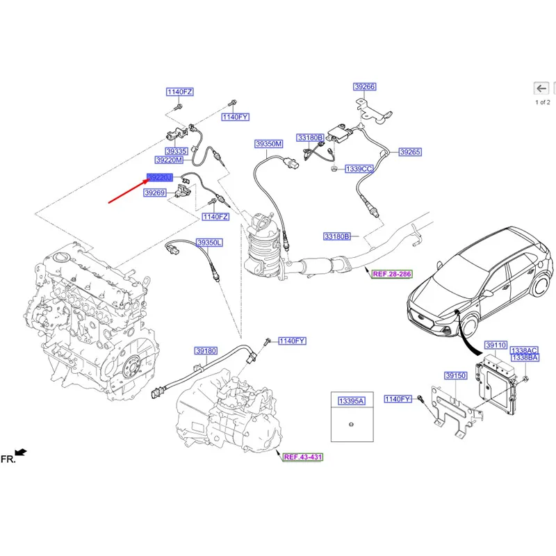 Sensor temperatura 39231-2A600 original para Kia Ceed 1.6 CRDI - imagen 5