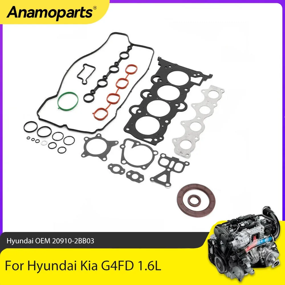 Kit juntas de culata motor G4FD – Hyundai Accent/Tucson/Kia Soul