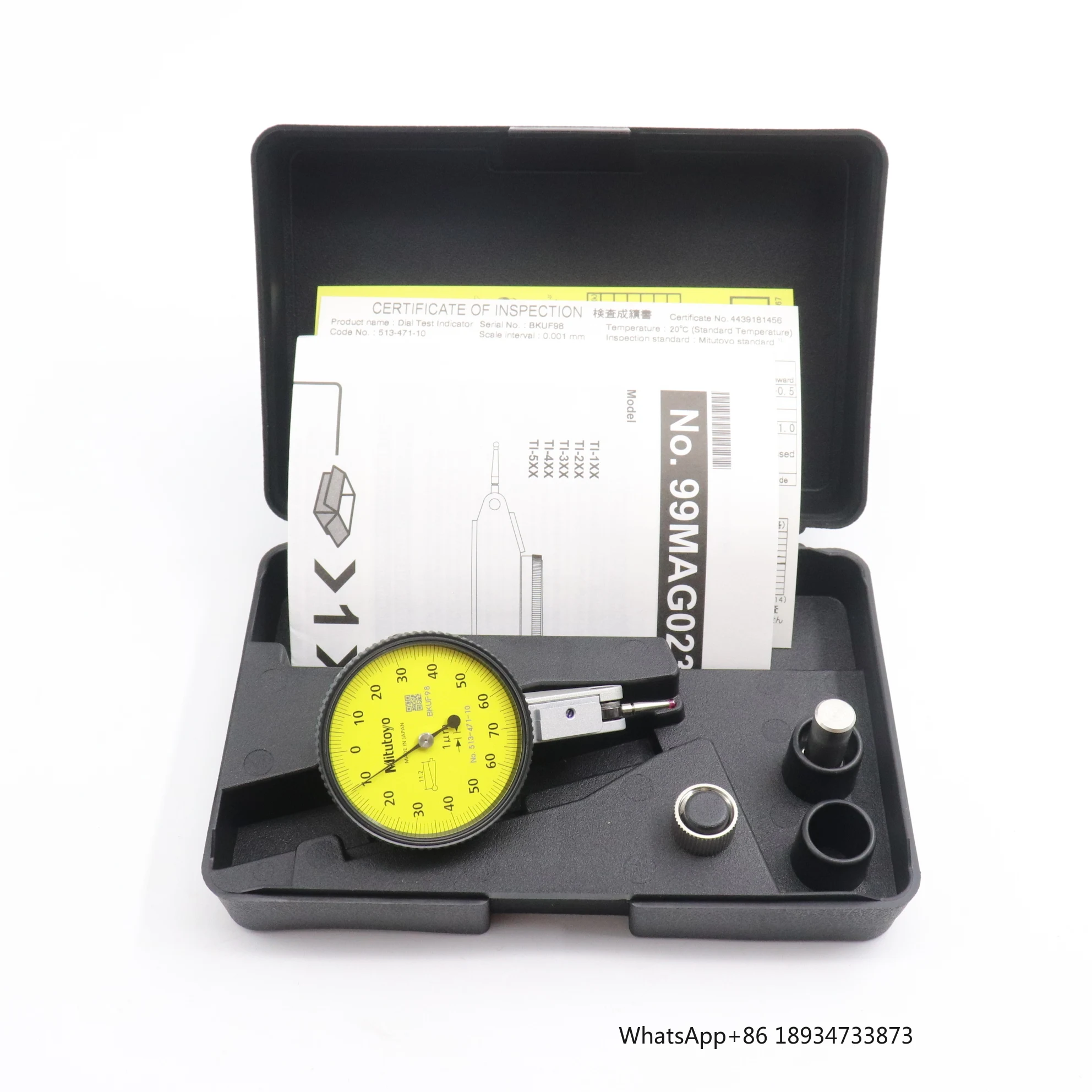 Mitutoyo 513-471-10E Indicador esfera 0-0.14mm precisión 0.001mm rubí - imagen 4