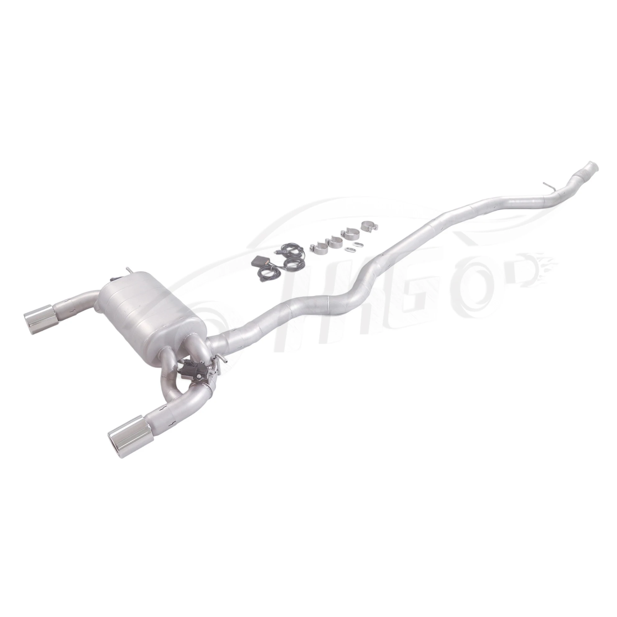 Para BMW 2012-2015 335i F30 3,0 T N55B30 catback con válvula electrónica 304 sistema de escape de 2 puntas de coche de acero inoxidable - imagen 4