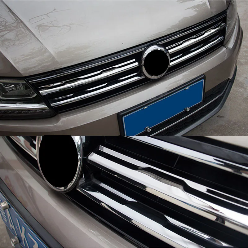 Parrilla frontal de malla cromada para VW Tiguan II 2016-2021 - imagen 4