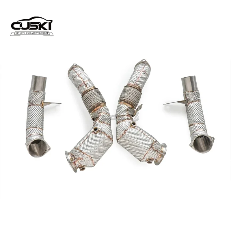 Tubo de escape acero inoxidable para BMW M550i G30 4.4T N63 - imagen 3