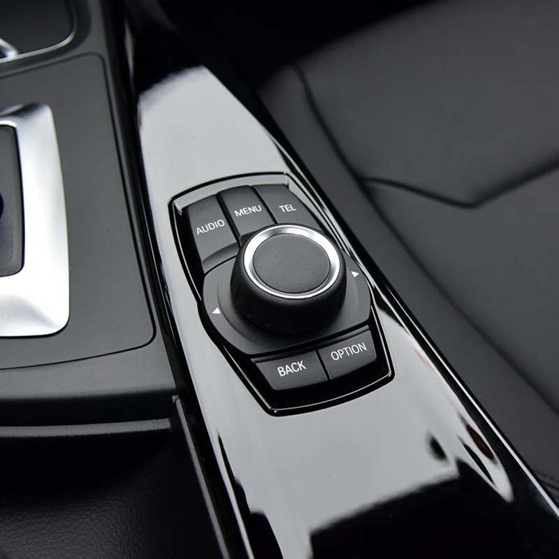 Panel multimedia fibra carbono BMW Serie 3 F30 F34 embellecedor interior - imagen 3