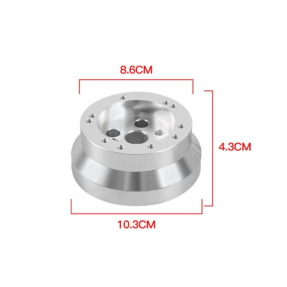 Adaptador de buje corto para volante GM, aluminio pulido 5/6 tornillos - imagen 2