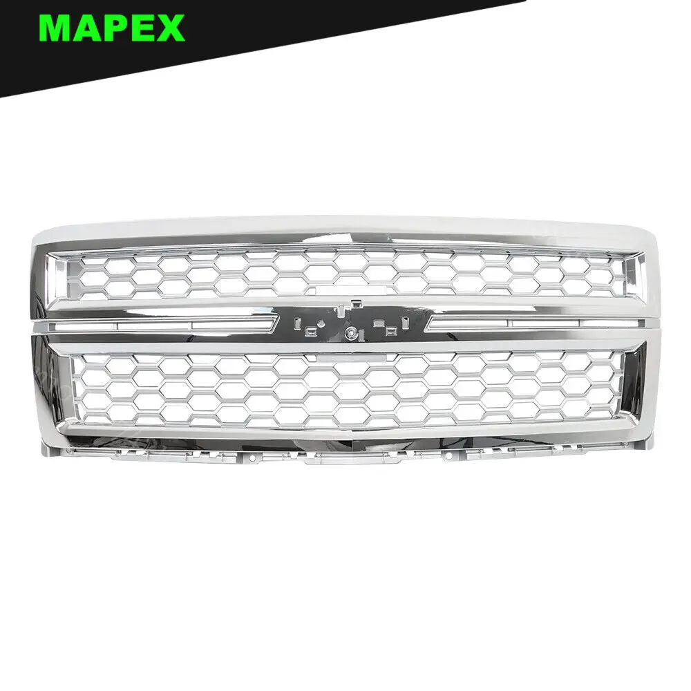 Rejilla radiador cromada para Chevrolet Silverado 1500 2014-2015