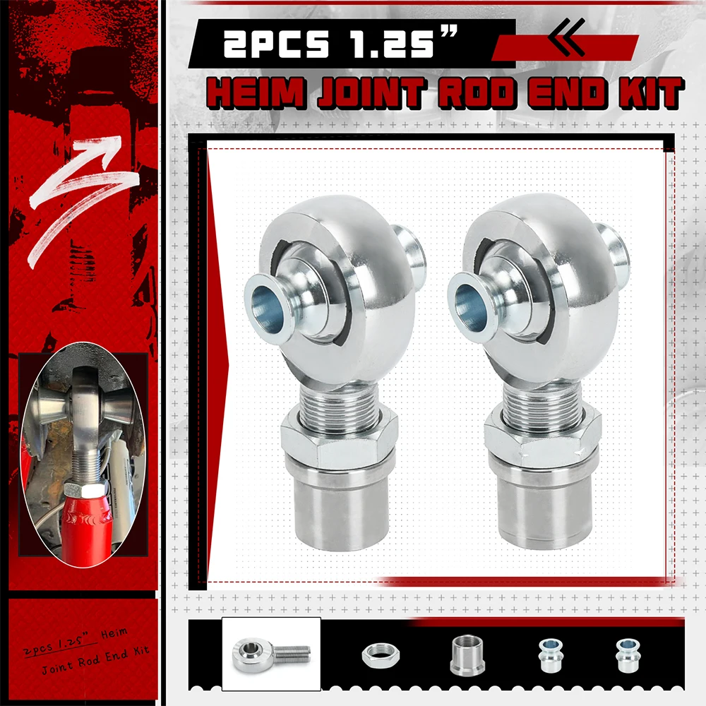 Kit rótulas Heim 1,25 pulgadas Chromoly izquierda y derecha - imagen 2