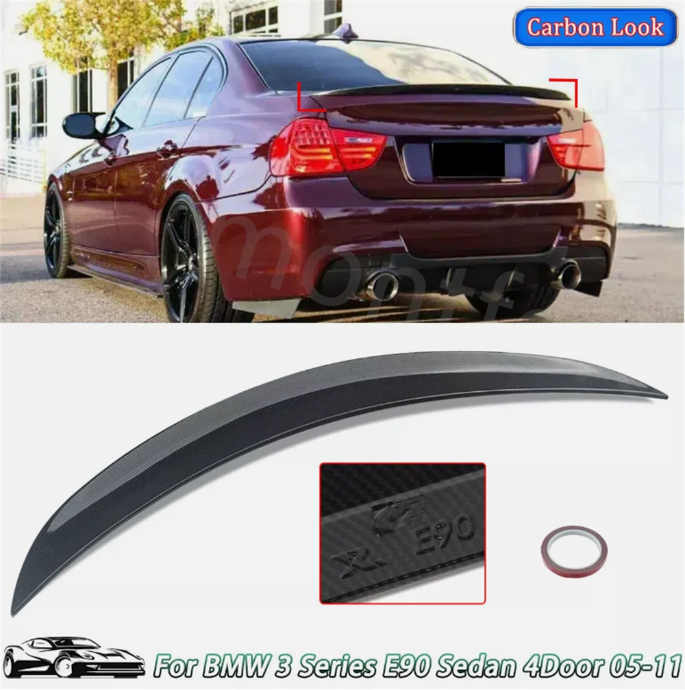 BMW alerón MP estilo ABS negro para Serie 3 E90