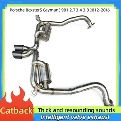 Escape CatBack Porsche Boxster S Cayman 981 válvulasport 2012-2016