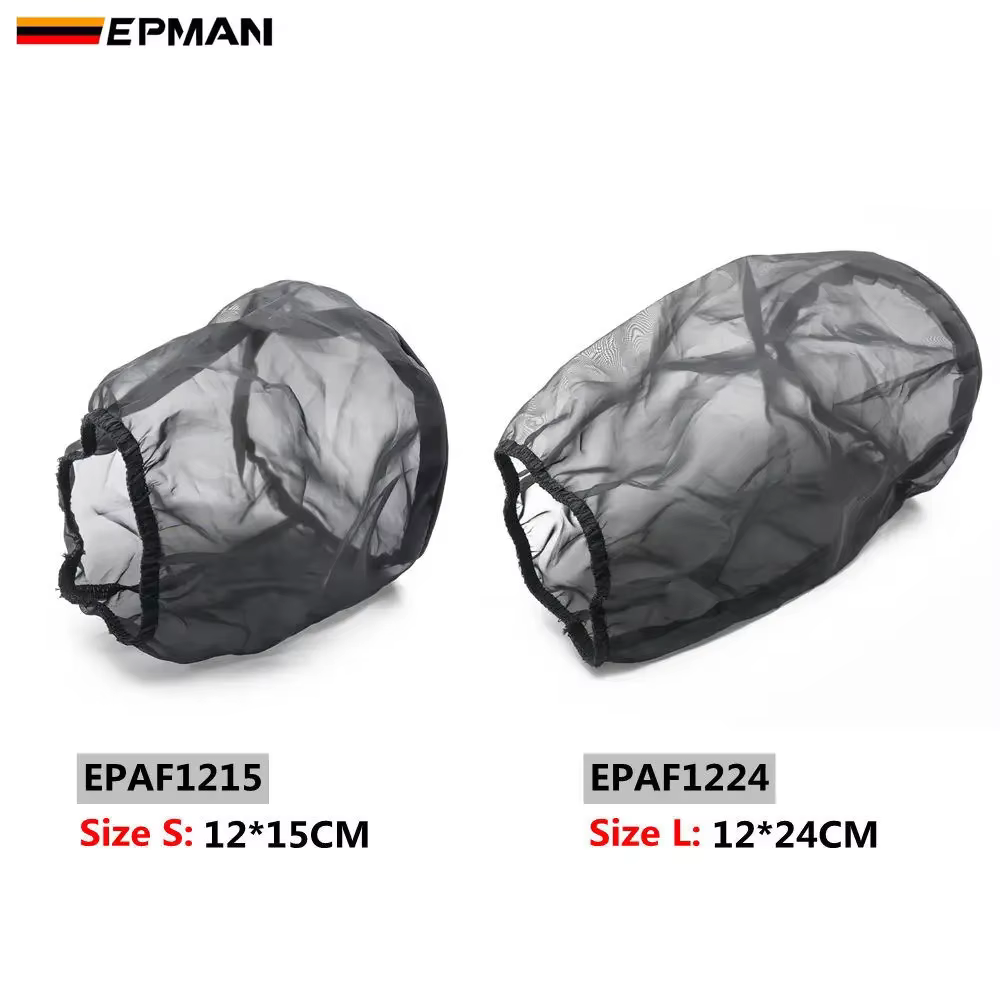 Cubierta negra impermeable EPMAN para filtro de aire cónico universal - imagen 2