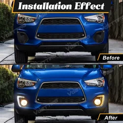 Luz LED DRL Mitsubishi ASX 2013-2015 compatible diurna