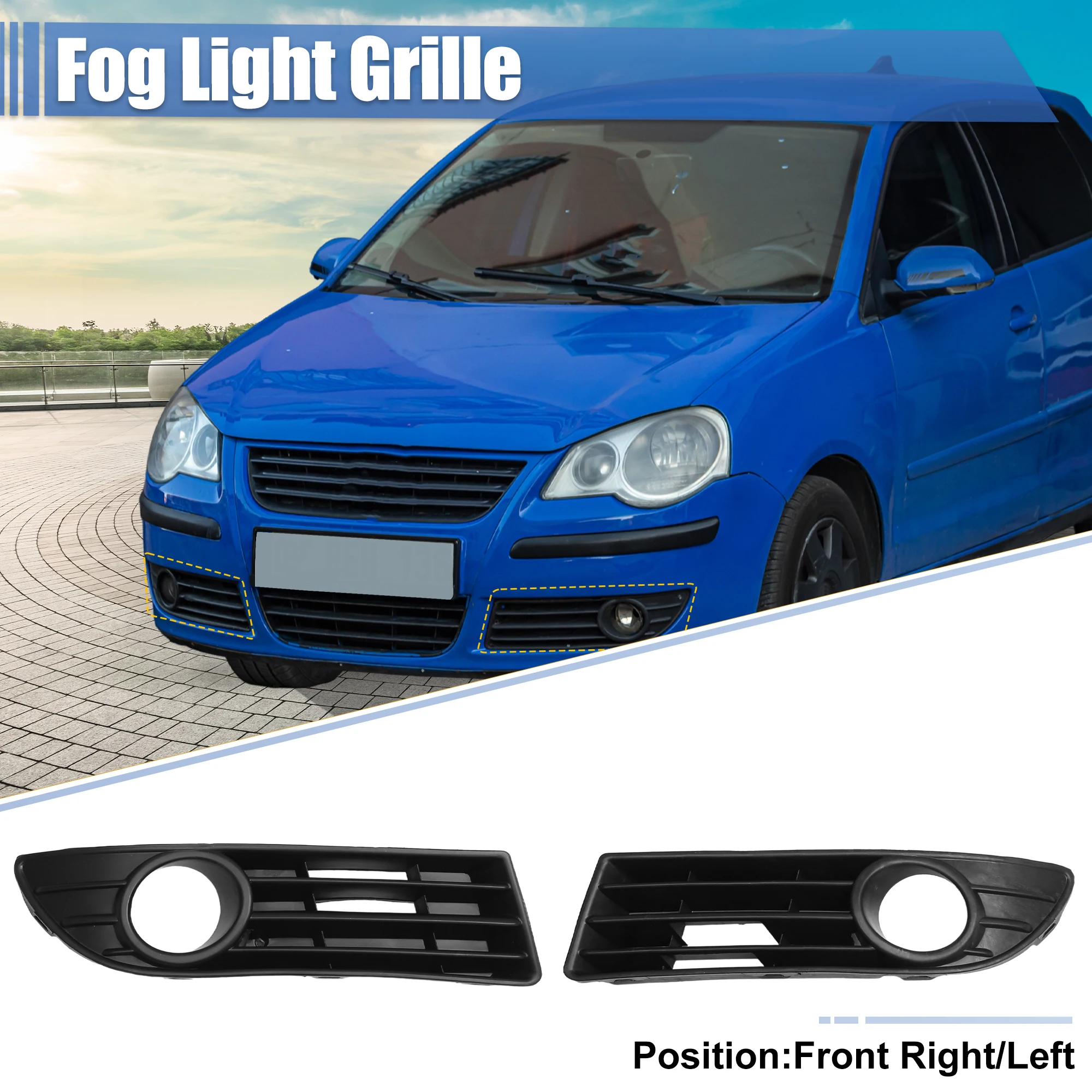 Rejillas antiniebla Autohaux para VW Polo 9N3 (2005-2009) - imagen 2