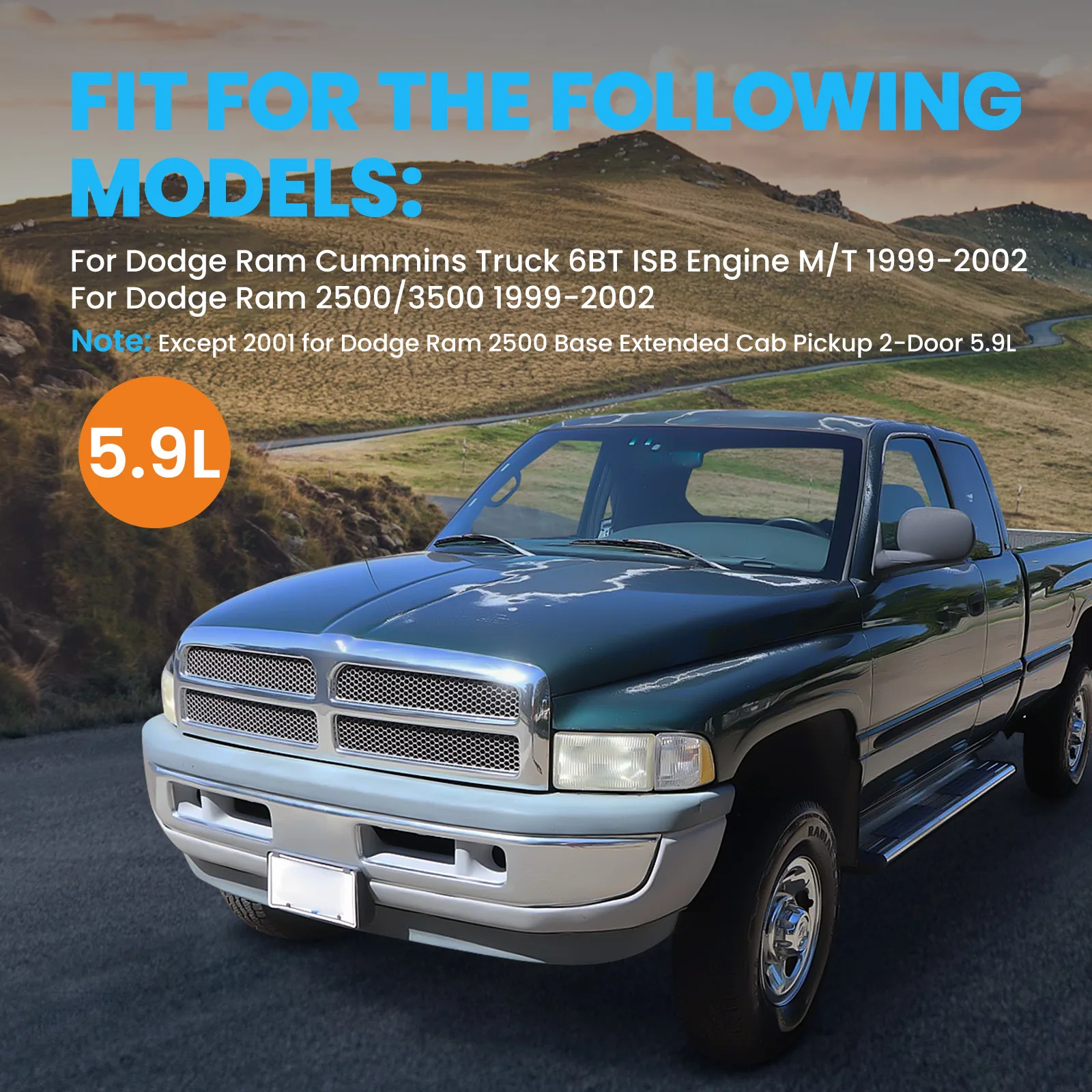 Turbocompresor Maxpeedingrods HX35 para Dodge Ram 3500 5.9L - imagen 3