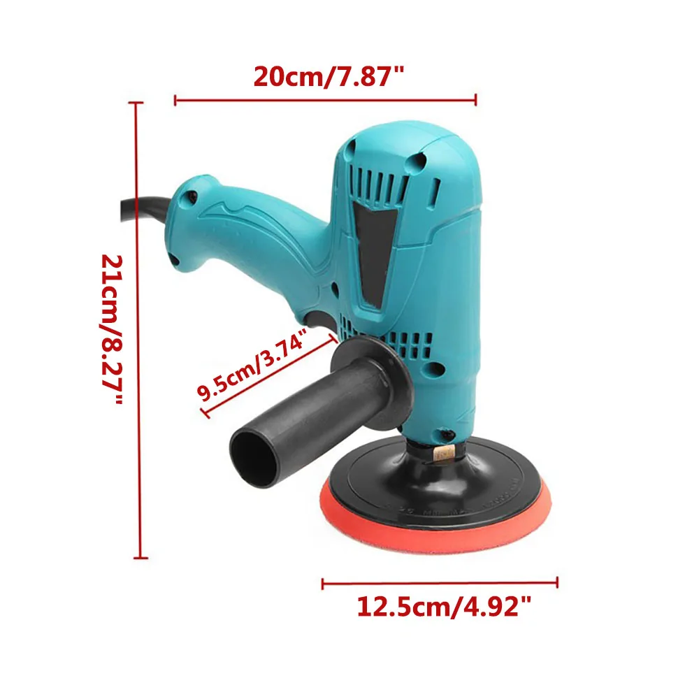 Pulidora orbital eléctrica profesional 3500 RPM para coche - 220V - imagen 4