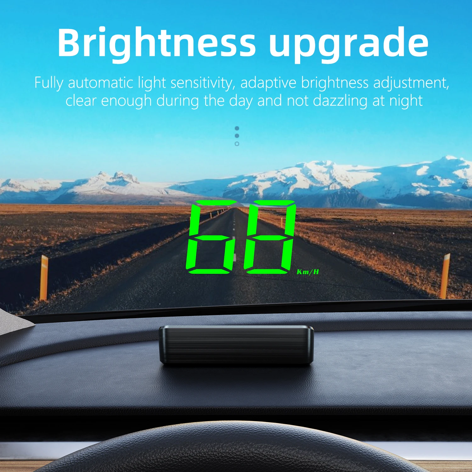 M2 Pantalla HUD GPS para parabrisas con velocímetro KM/H - imagen 3