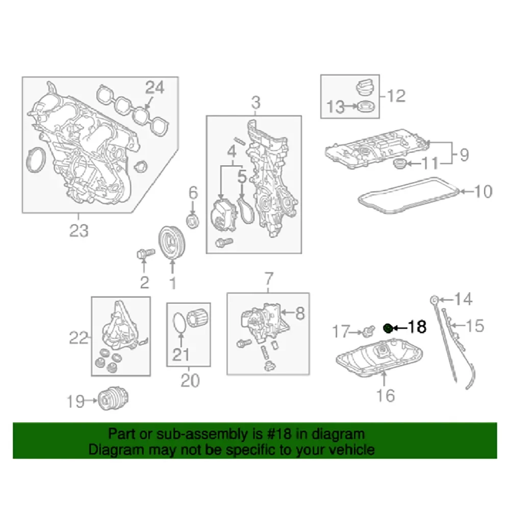 Junta tapón de vaciado aceite 90430-12031 Toyota Corolla, Camry, Lexus - imagen 5