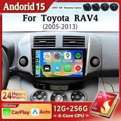 Radio 2K Android 15 con CarPlay y Android Auto para Toyota RAV4 XA30