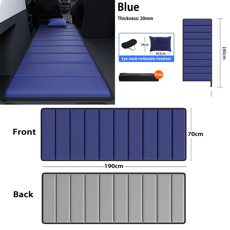 Cama plegable de viaje para coche SUV – colchón individual en maletero
