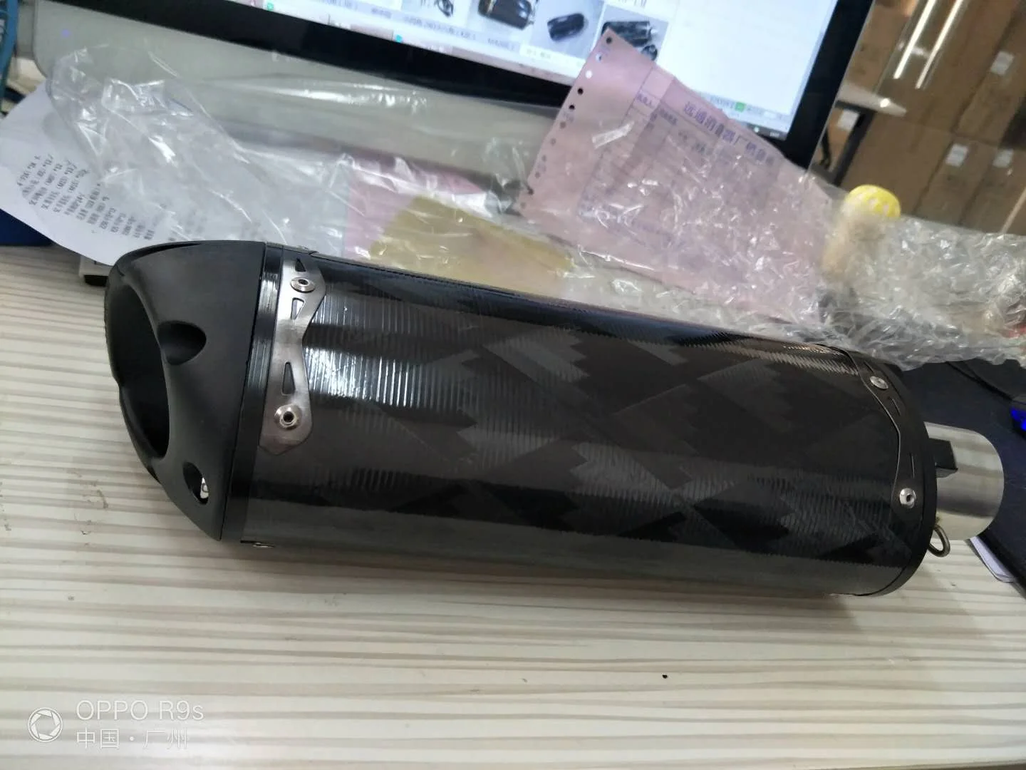 Silenciador escape Two Brothers fibra de carbono para Yamaha Z900/MT-09 - imagen 2