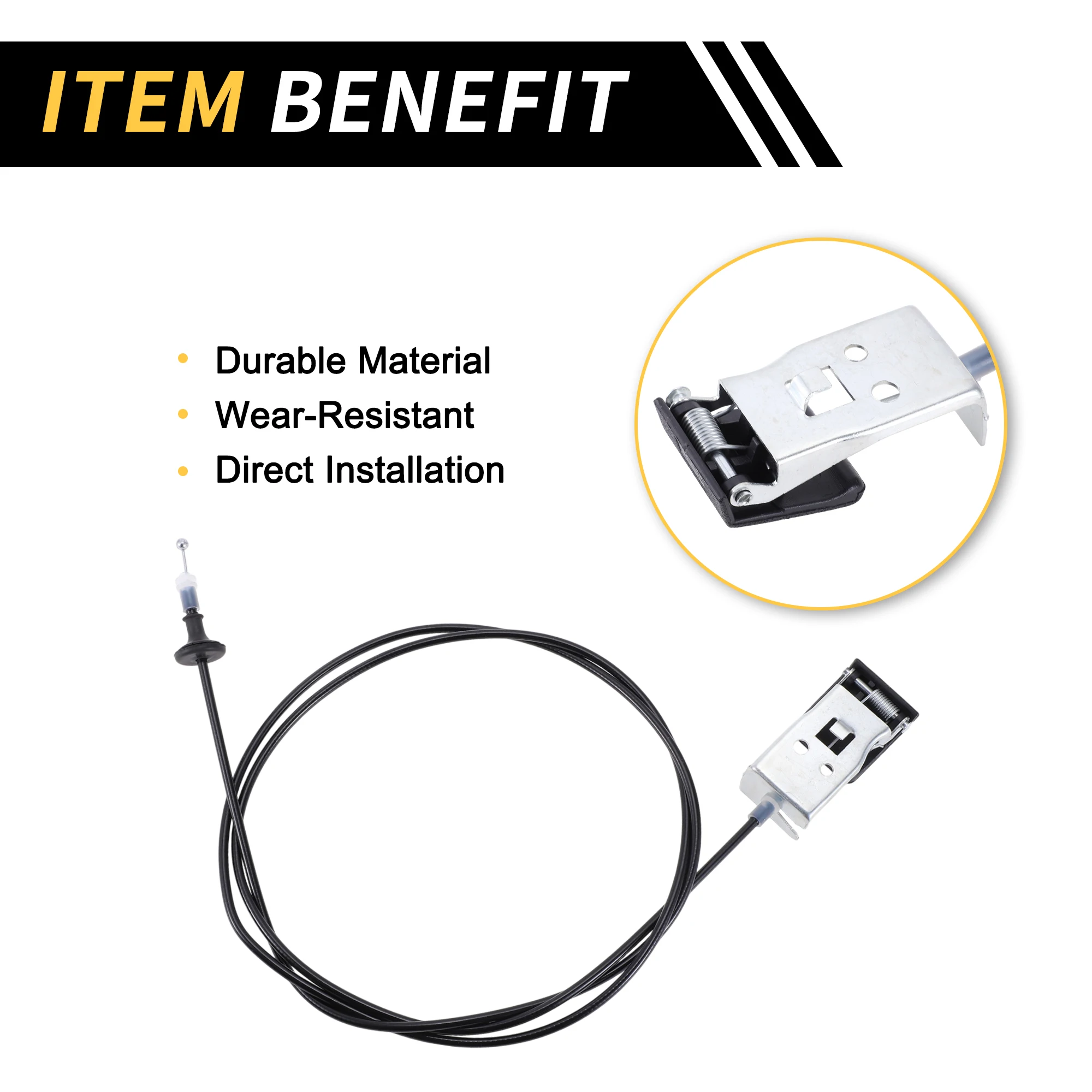 536300C010 UXCELL Cable de liberación del capó Toyota Tundra 2000-2006 - imagen 3