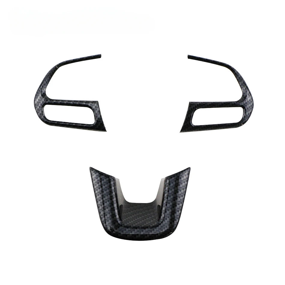 3 unids/set ABS pegatina embellecedora para volante para Jeep Renegade 2015-2021 decoración Interior de coche para Jeep Compass 2017-2020 - imagen 4