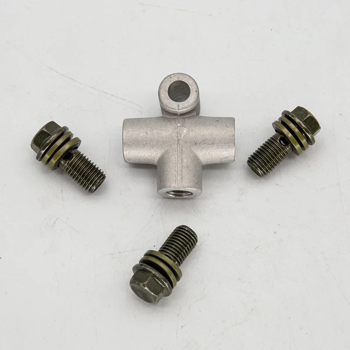 Adaptador T 3 vías freno hidráulico M10x1.25 para ATV Kart - imagen 5