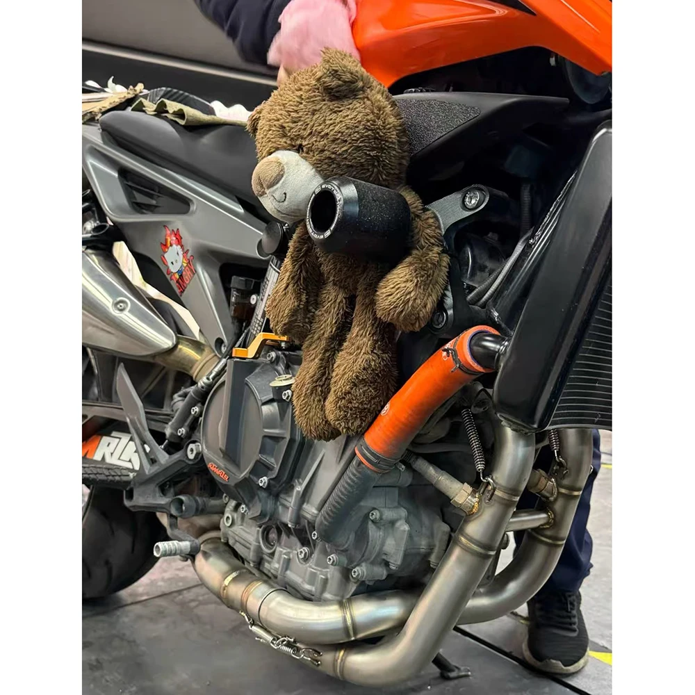 Silenciador de titanio con tubo frontal de escape para KTM Duke 790 y 890 - imagen 5