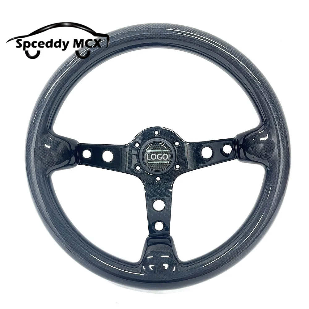 Volante de competición en fibra de carbono para tuning