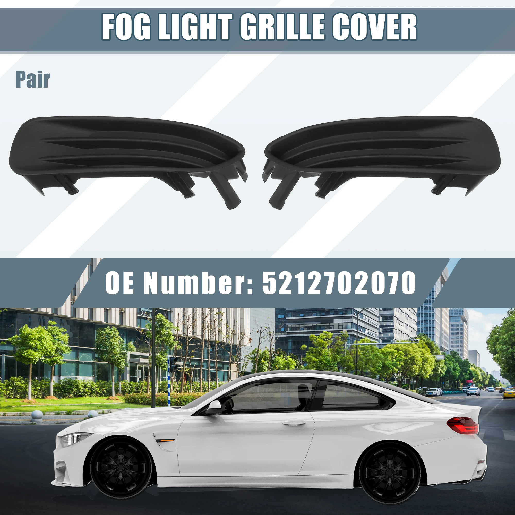 AutoHaux Rejillas antiniebla para Toyota Corolla 2003-2005