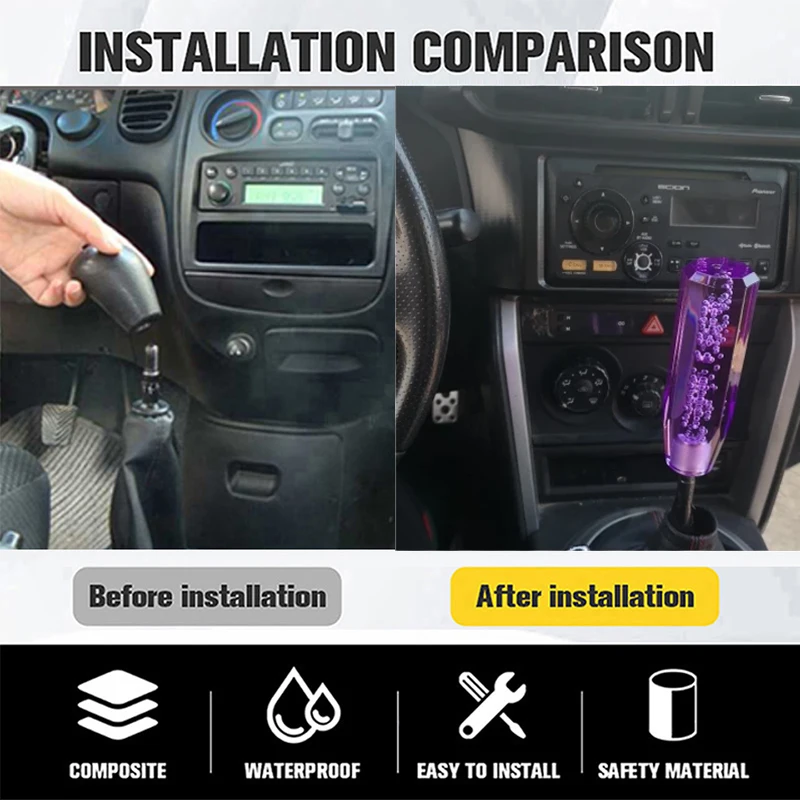 Perilla de cambio universal para coche de carreras con adaptadores - imagen 2