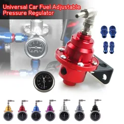 Regulador presión combustible de aluminio con kit manómetro turbo