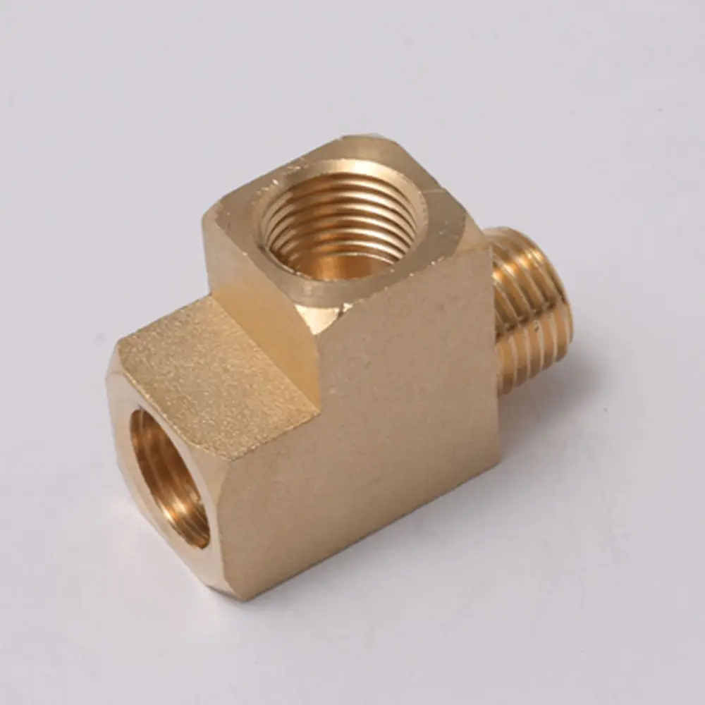 Racor T latón EPMAN rosca 1/4 NPT hembra-macho para aceite y gas - imagen 3