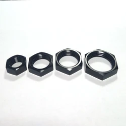 Tuerca de mamparo AN de aluminio negro 6AN, 8AN, 10AN y 12AN