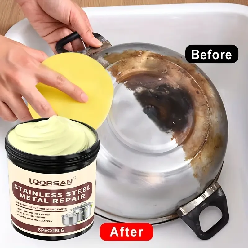 Pasta renovadora de acero inoxidable multiusos para restaurar metales - imagen 4