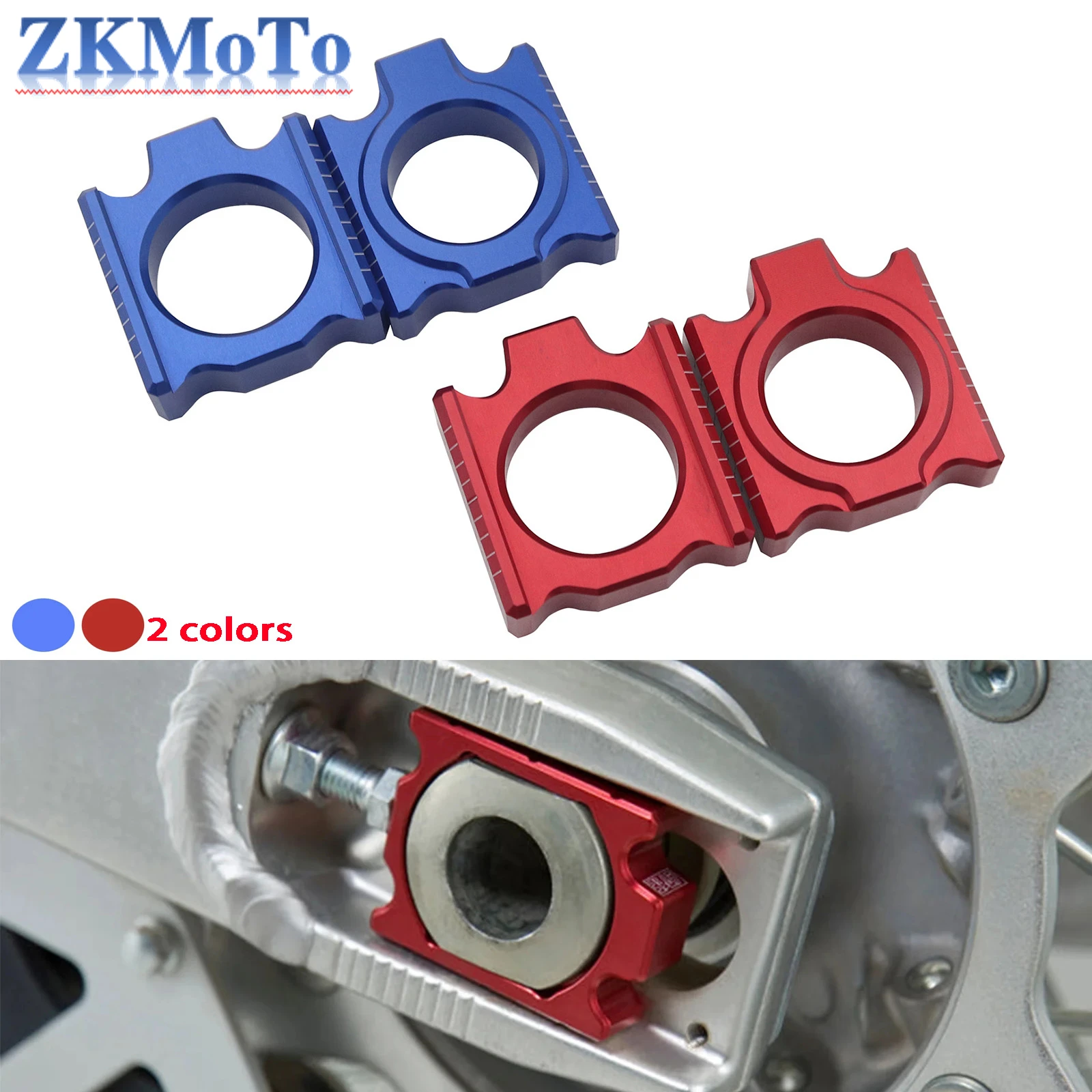 Bloques tensores de cadena trasera CNC para Honda CRF250R y CRF450R