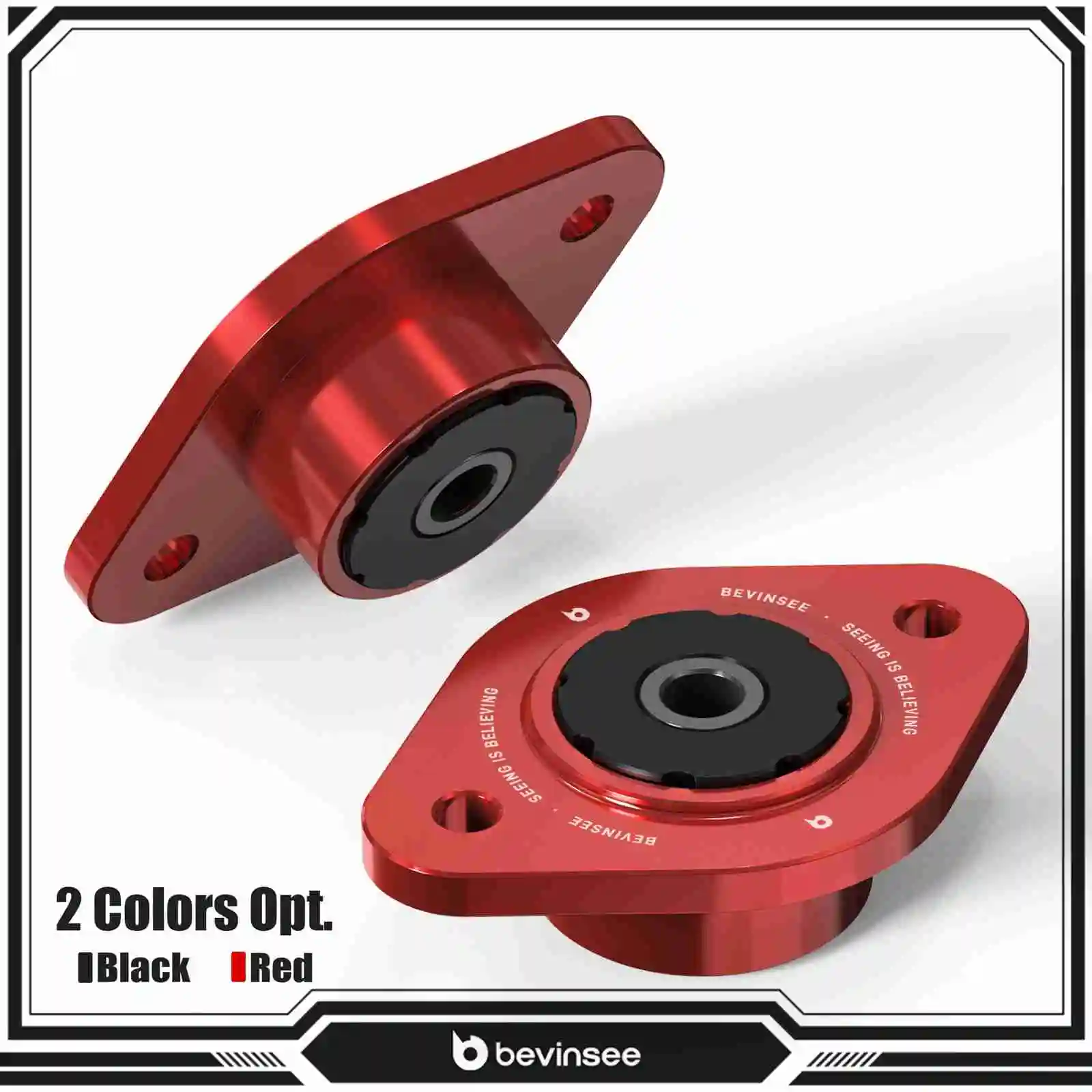 Kit soporte amortiguador BEVINSEE poliuretano BMW E46 Serie 3