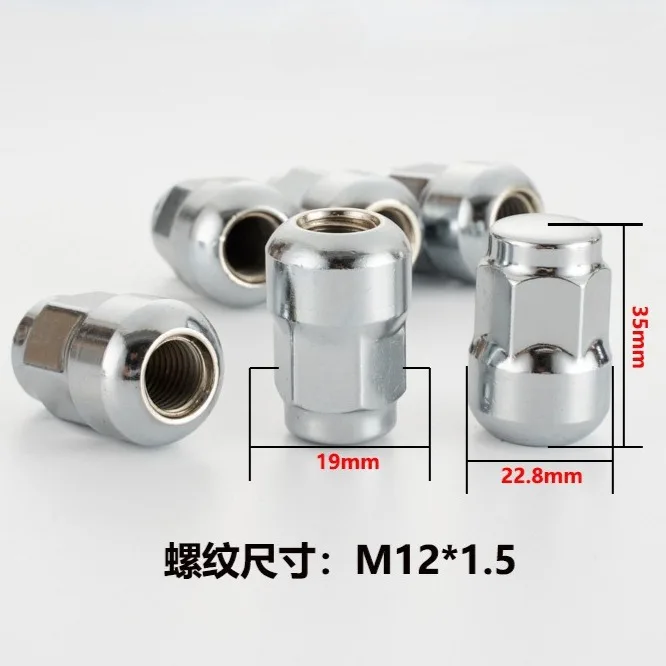 Medidas disponibles del tornillo de rueda M12x1.5