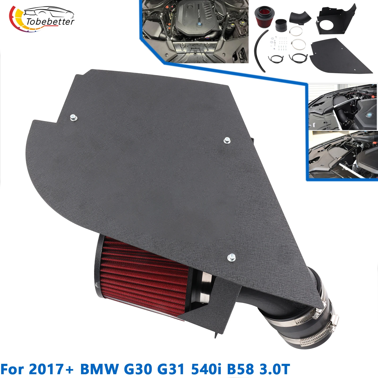 Kit admisión aire frío BMW F90 G30 B58 540i 3.0T - imagen 4