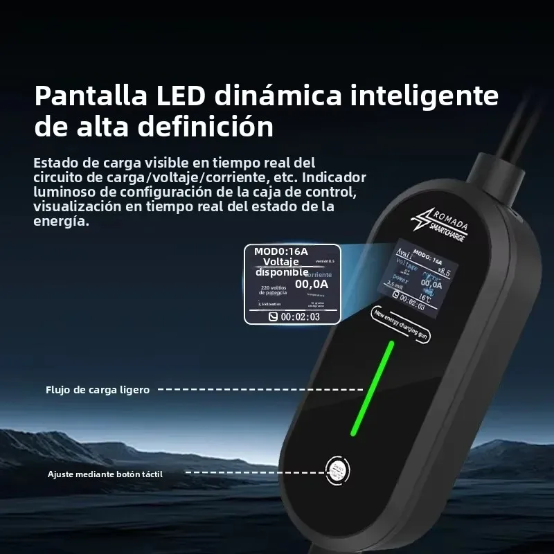 ROMADA Cable Cargador Tipo 2 7kW 32A - Vehículo Eléctrico - imagen 4