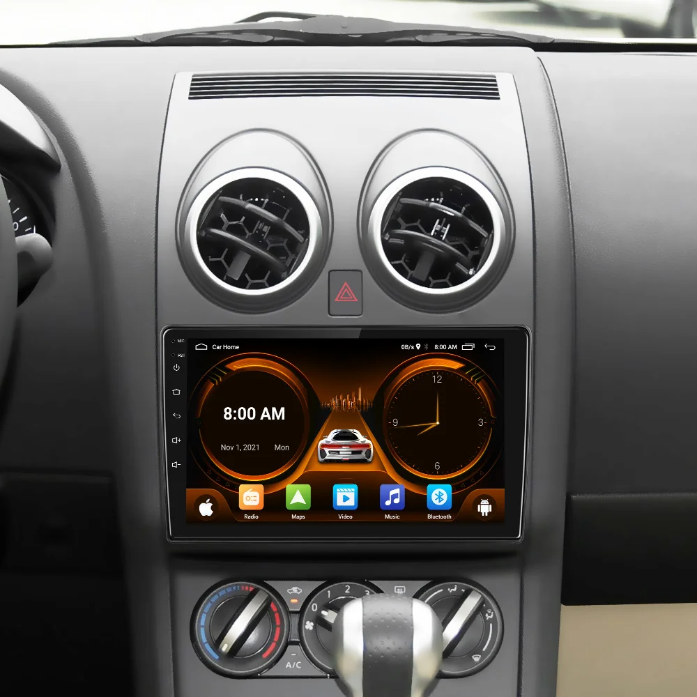 Radio Android CarPlay 4G WiFi con GPS – Nissan Qashqai J10 2006-2013 - imagen 4