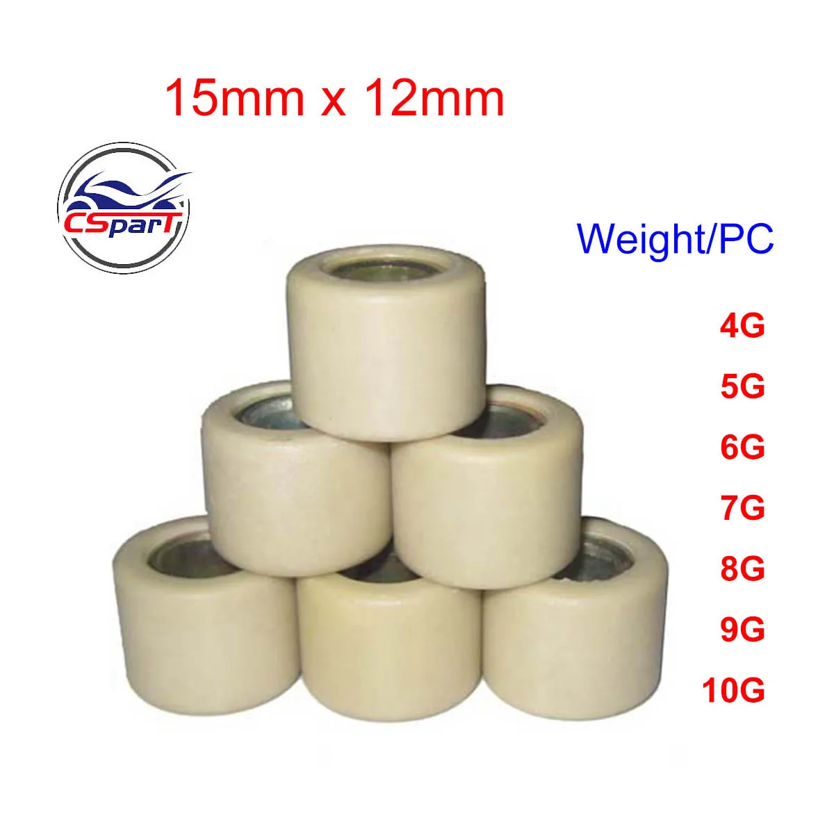 Rodillos de variador Minarelli para Jog Sunny Keeway 50 90 100