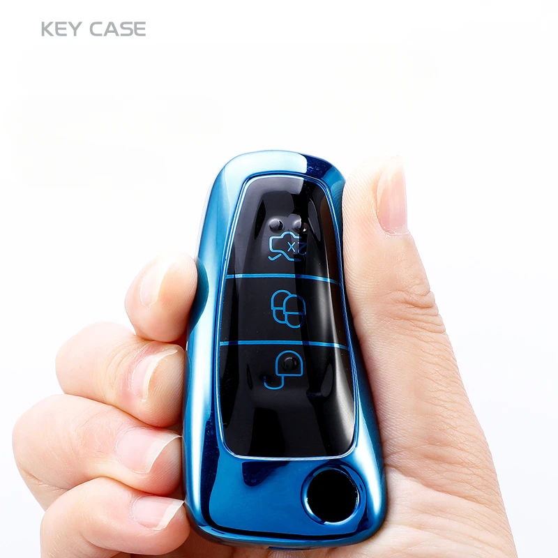 Funda para llave de coche con tres botones