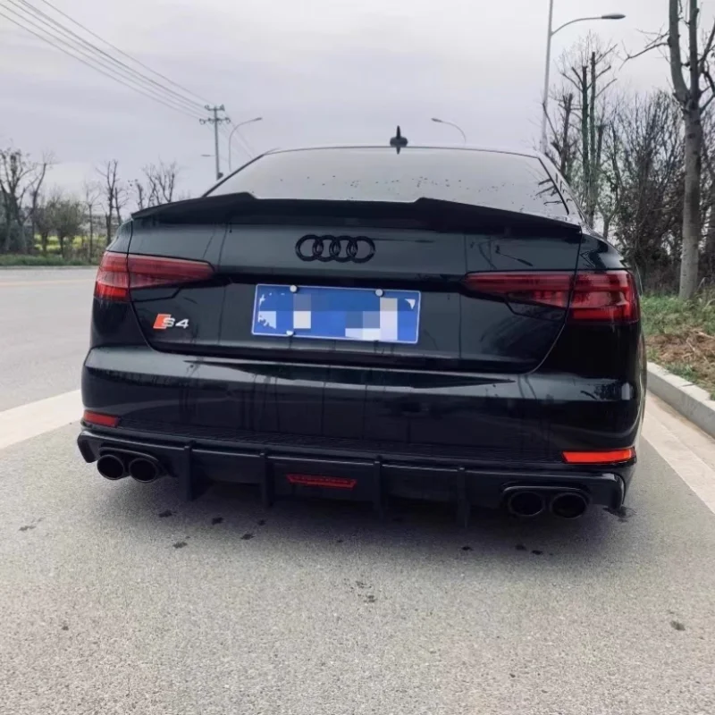 Difusor trasero Audi A4 B9 S line/S4 2017-2020 efecto carbono - imagen 4