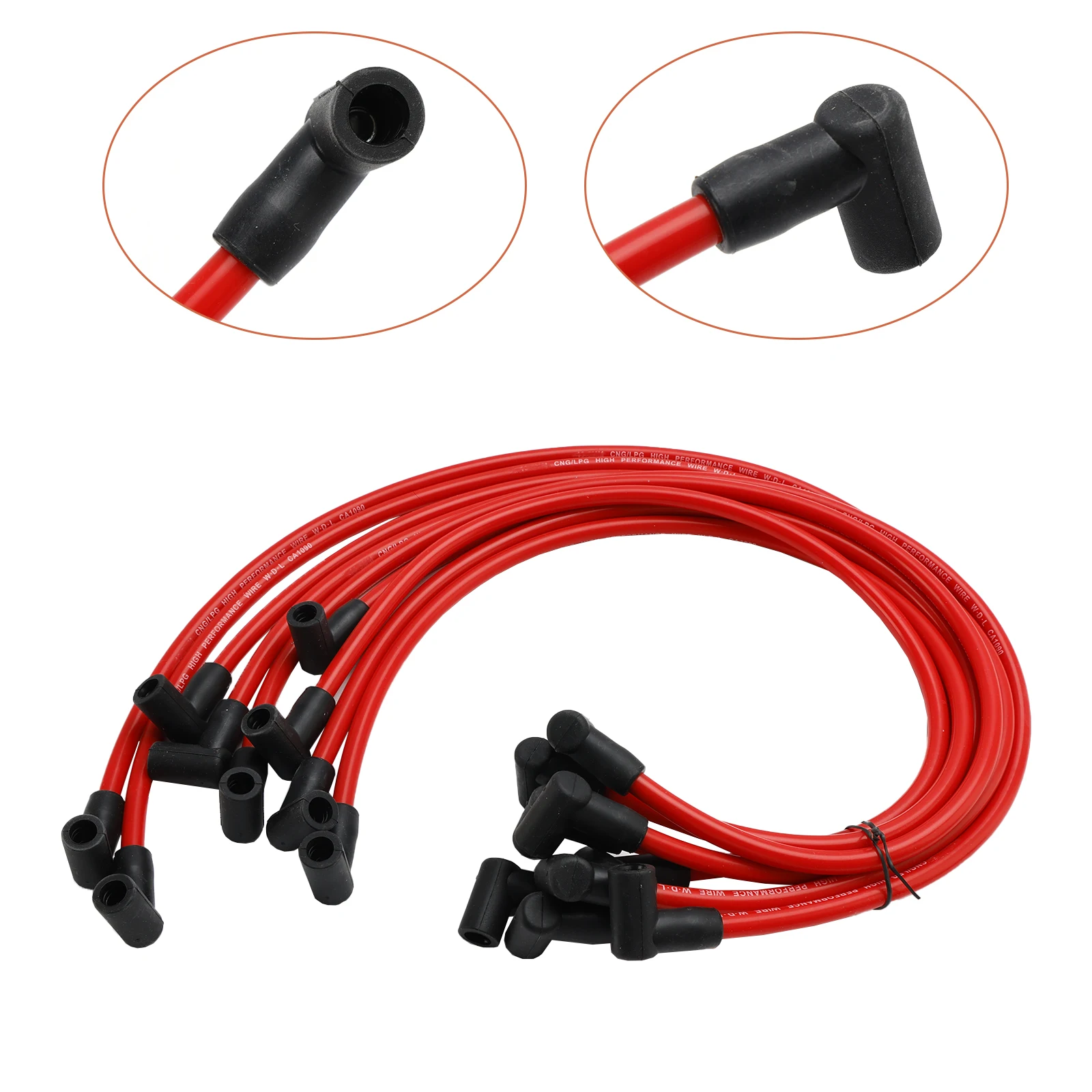 Cables de bujía 8,5 mm encendido electrónico – Chevy SBC 350 383 454 - imagen 2