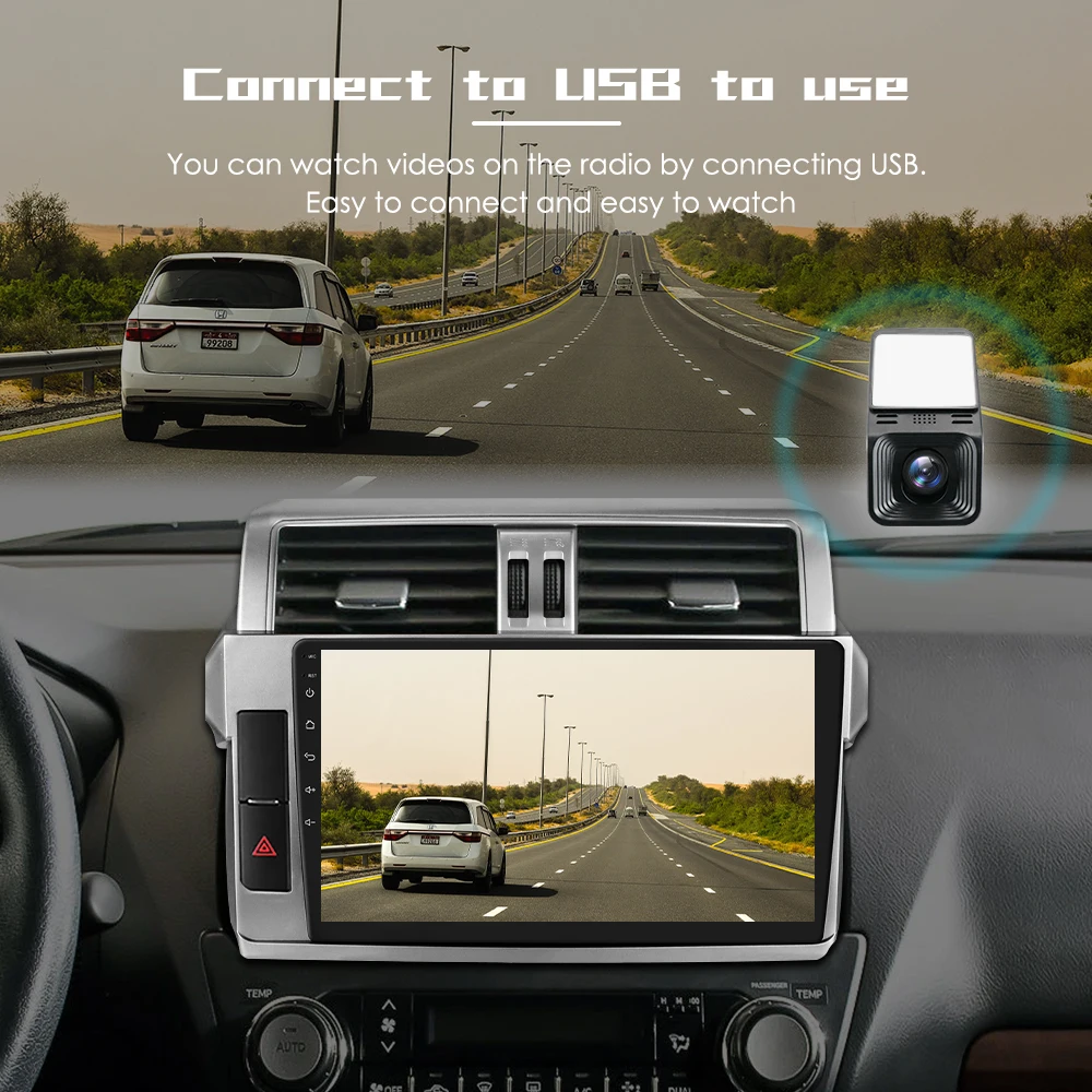 Autorradio Android GPS con cámara frontal DVR y visión nocturna - imagen 5