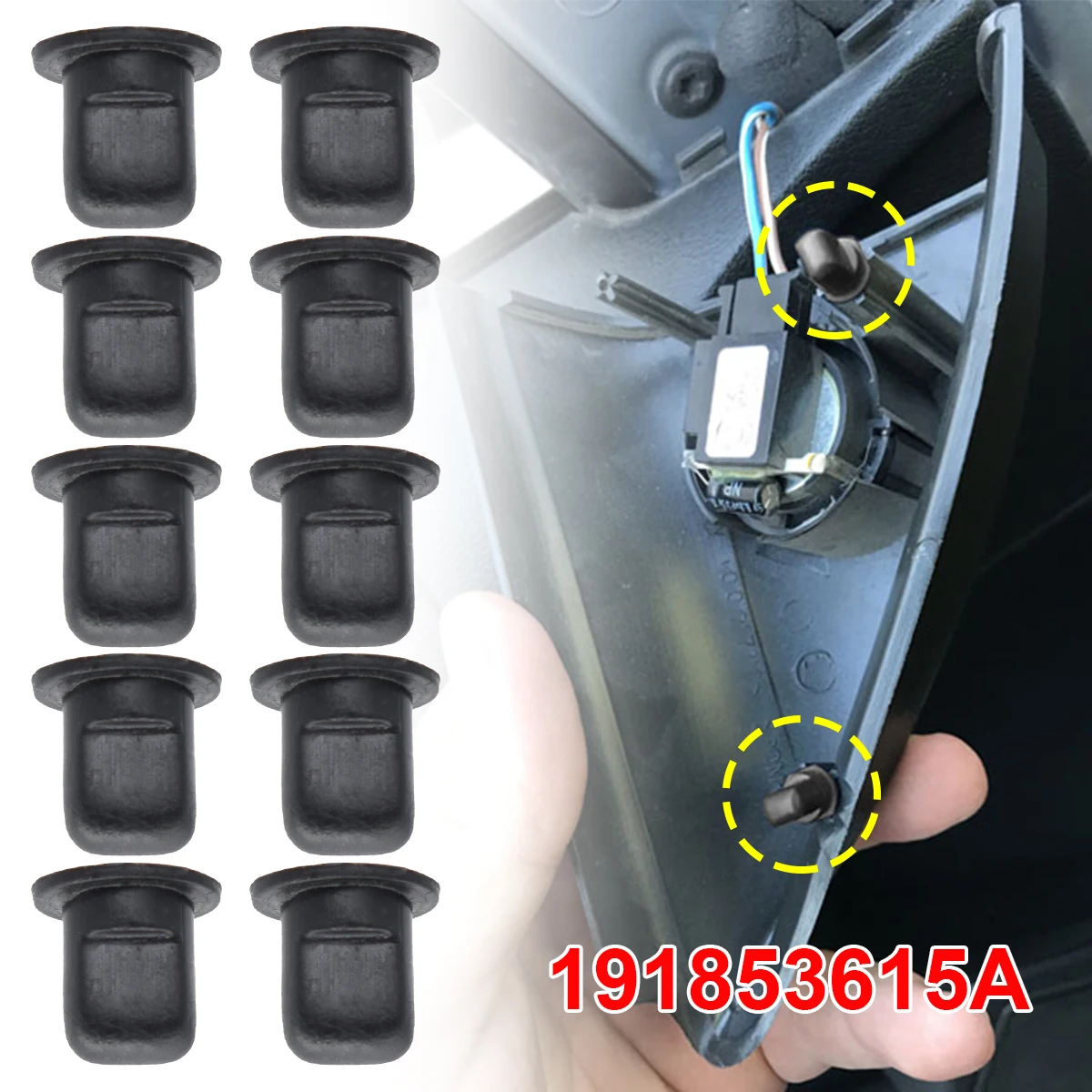 Grapas para emblema VW Golf, Passat y Polo 191853615A